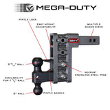 Gen Y Mega Duty Trailer Hitch Ball Mount (MPN: GH-1615)
