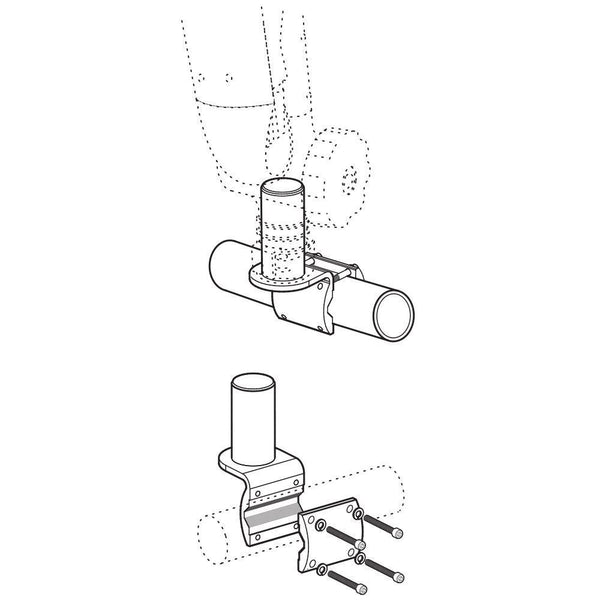 Taco ShadeFin Mini Round Rail Mount (MPN: T10-4000-15)