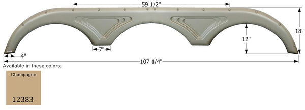Icon Fender Skirt For Triple Axle RVs (MPN: 12383)