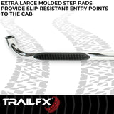 TrailFX Nerf Bar Round Tube Side Steps (MPN: A0059S)