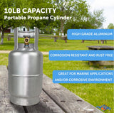 Flame King Portable Propane Tank (MPN: YSN10LB-ALM)