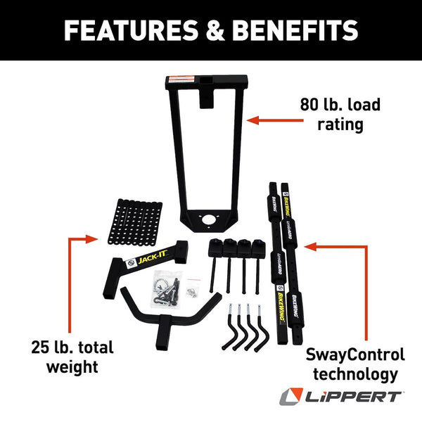 Lippert Components Jack-IT Bike Rack (MPN: 429756)