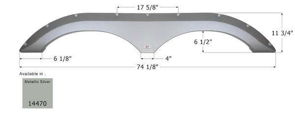 Icon Fender Skirt for Tandem Axle (MPN: 14470)