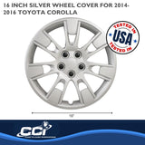 Coast To Coast 16 Inch Wheel Cover Set (MPN: IWC52316S)