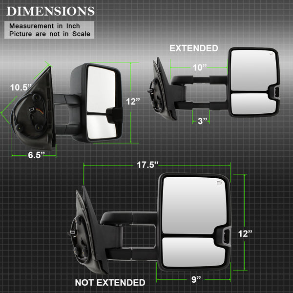 Xtune Exterior Towing Mirror Replacement (MPN: 9936692)