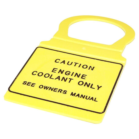 Coolant Reservoir Tag for Jeep Vehicles (MPN: 4682828)