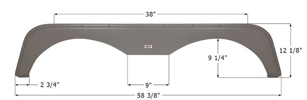 Icon Fender Skirt For Tandem Axle (MPN: 14270)