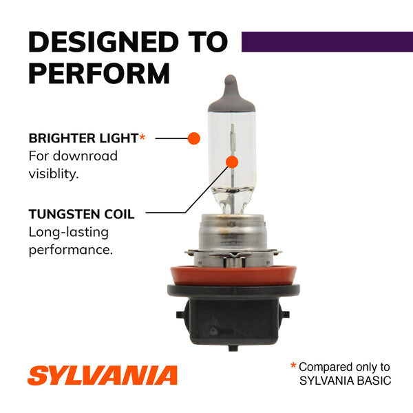 Sylvania XtraVision Halogen Headlight (MPN: H11XV.BP)