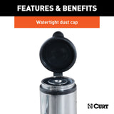 CURT Trailer Hitch Lock with Dust Cap (MPN: 23515)