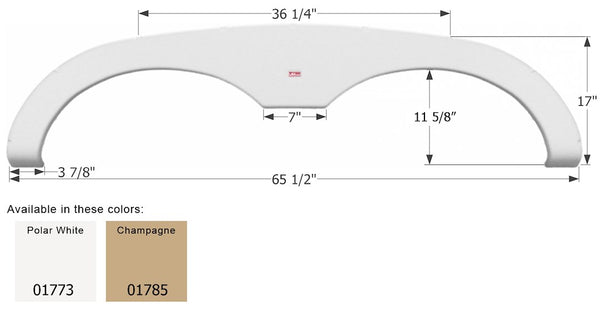 Icon Fender Skirt for Sunline Classic Models (MPN: 01785)
