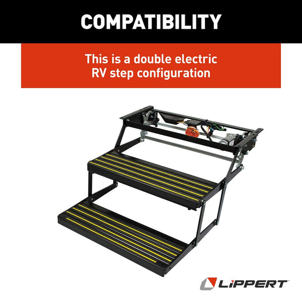 Lippert Components Revolution Double Electric Step (MPN: 3725791)