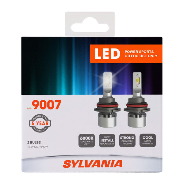 Sylvania LED Fog and Powersports Bulb (MPN: 9007SL.BX2)