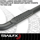 TrailFX 4 Inch Oval Tube Side Steps (MPN: A1011B)