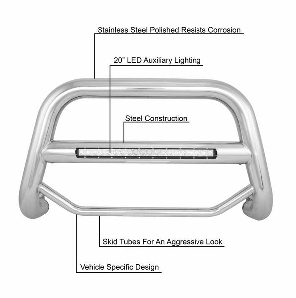 Black Horse Off Road Bull Bar (MPN: MAB-GMTAS)