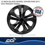 15 Inch Gloss Black Wheel Cover Set (MPN: IWC53515BLK)