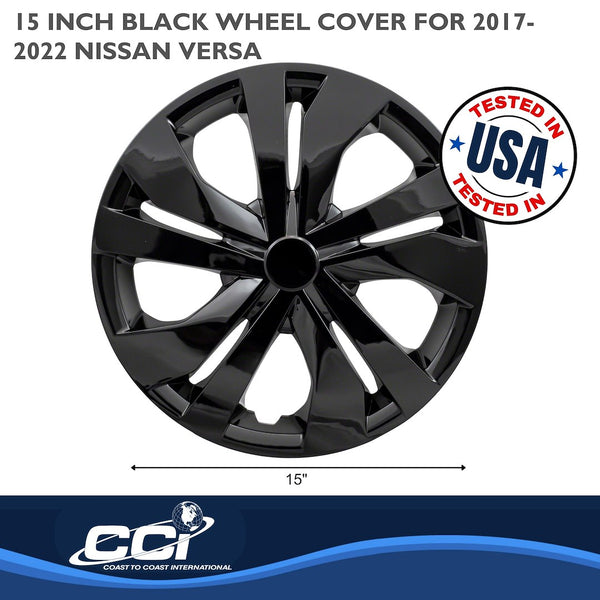 15 Inch Gloss Black Wheel Cover Set (MPN: IWC53515BLK)