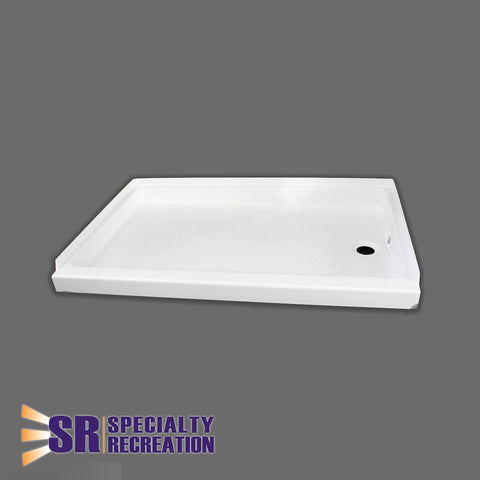 Shower pan 24 inch x 36 inch with left hand drain (MPN: SP2436WL)