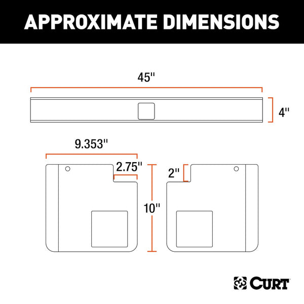 CURT Class V Trailer Hitch Rear (MPN: 15901)