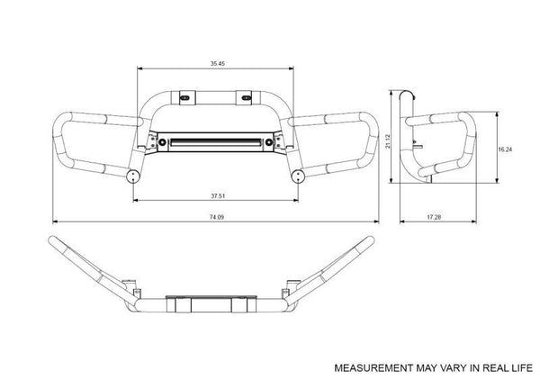 Black Horse Offroad Bull Bar (MPN: BFRN10)