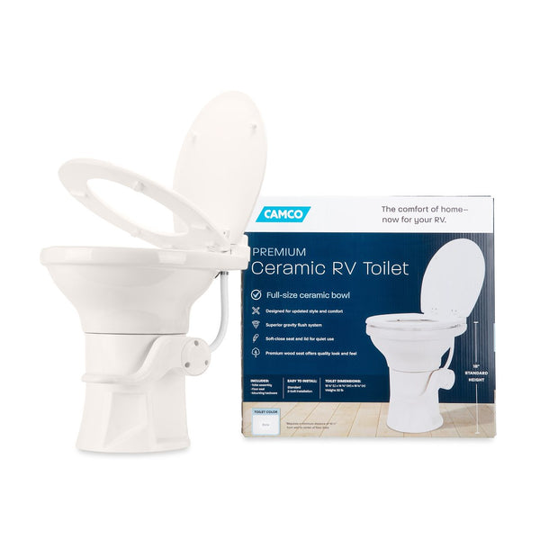 Camco Premium Ceramic RV Toilet (MPN: 41715)