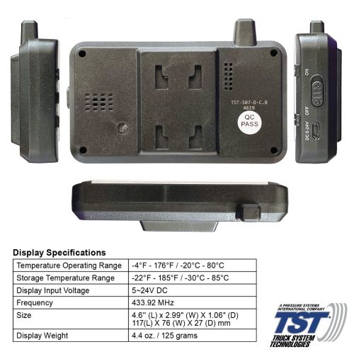 Truck System Technology Tire Pressure Monitoring System (MPN: TST-507-INT-4-C)