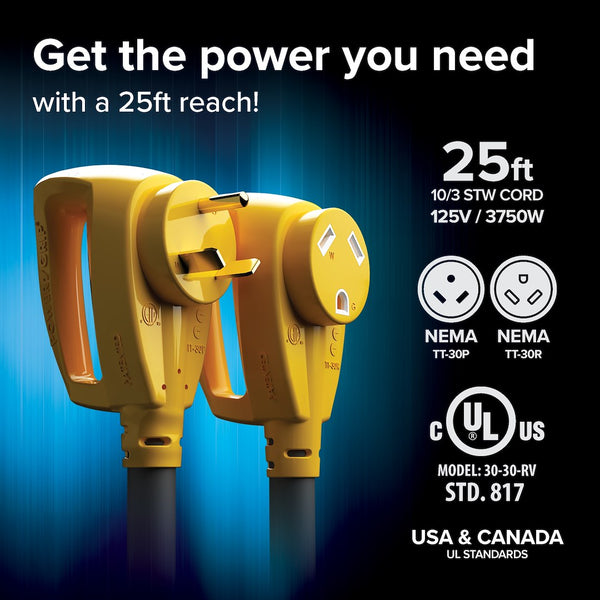 Camco Power Grip Power Supply Cord (MPN: 55191)