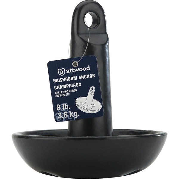 Attwood Marine 8 Pound Mushroom Style Boat Anchor (MPN: 9941B1)