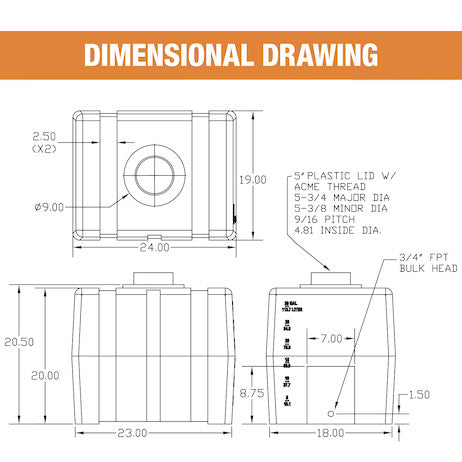 Buyers Products Liquid Transfer Tank (MPN: 82123909)