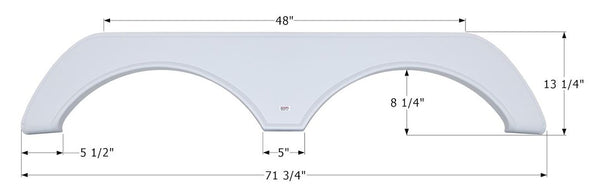 Icon Fender Skirt for Tandem Axles (MPN: 12859)