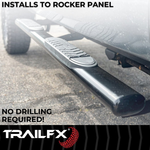 TrailFX 5 Inch Oval Bent Side Bars (MPN: A7066B)