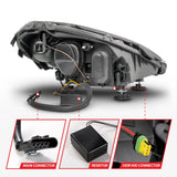 AnzoUSA Headlight Assembly With LED Features (MPN: 121571)