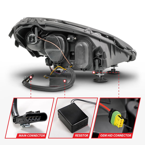 AnzoUSA Headlight Assembly With LED Features (MPN: 121571)