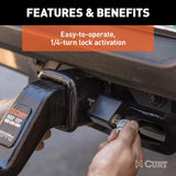 CURT Trailer Hitch Lock with Bent Pin (MPN: 23021)