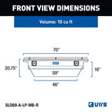 UWS Crossover Deep Low Profile Tool Box (MPN: SLD69-A-LP-MB-R)