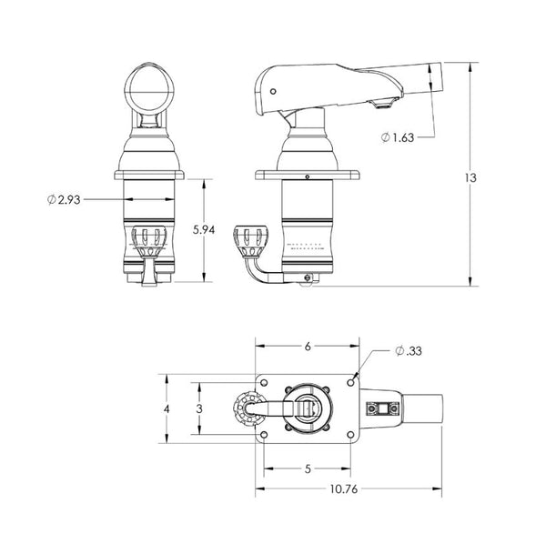 Taco Grand Slam 300 Outrigger Mount (MPN: GS-300)