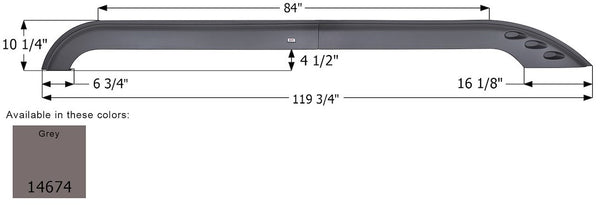 Icon Fender Skirt for Triple Axle RVs (MPN: 14674)