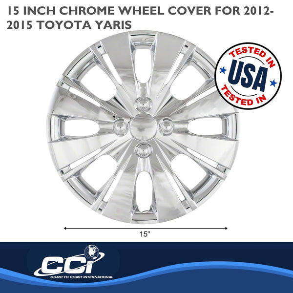 15 Inch Chrome Plated Wheel Cover Set (MPN: IWC50915C)