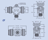 Maretron Marine Network Cable Connector (MPN: NM-CF-NF)
