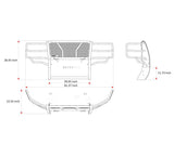 Black Horse Off Road Grille Guard (MPN: RU-CHSI14-B)