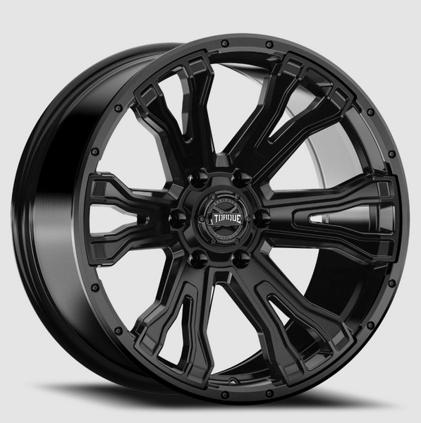 Torque Wheels 20 Inch Satin Black Wheel (MPN: TW407C-20903604-12)