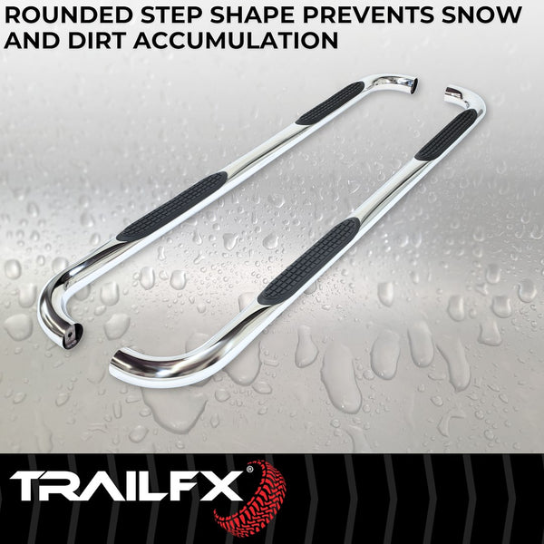 TrailFX Nerf Bar Round Tube Side Steps (MPN: A0041S)