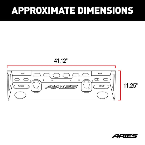 Aries TrailChaser Jeep Bumper (MPN: 2081004)
