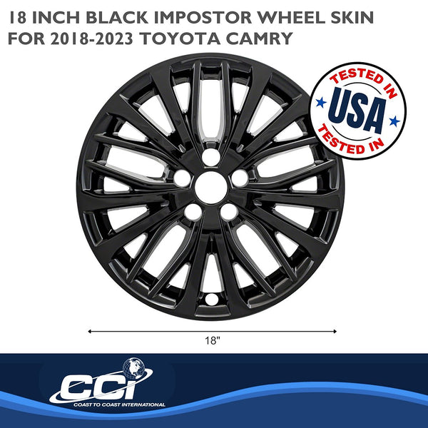 Coast To Coast Impostor Wheel Skin 18 Inch Gloss Black (MPN: IWCIMP428BLK)
