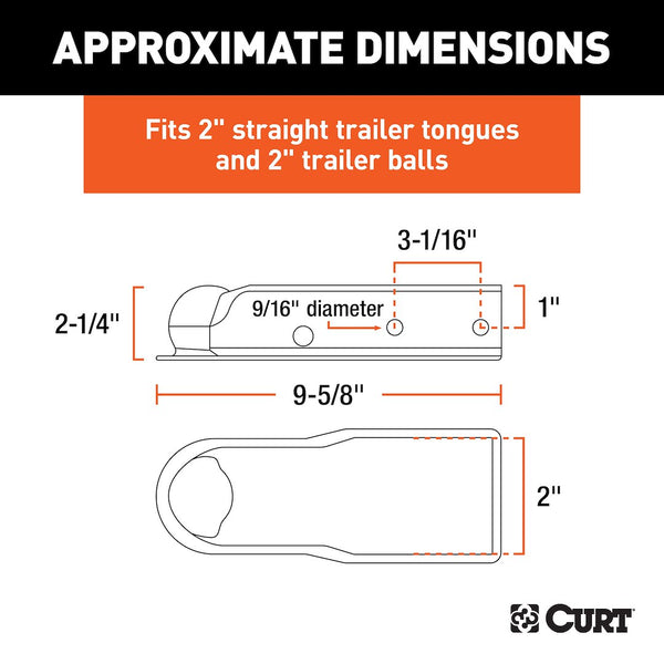 CURT QuickPin Trailer Coupler (MPN: 25470)