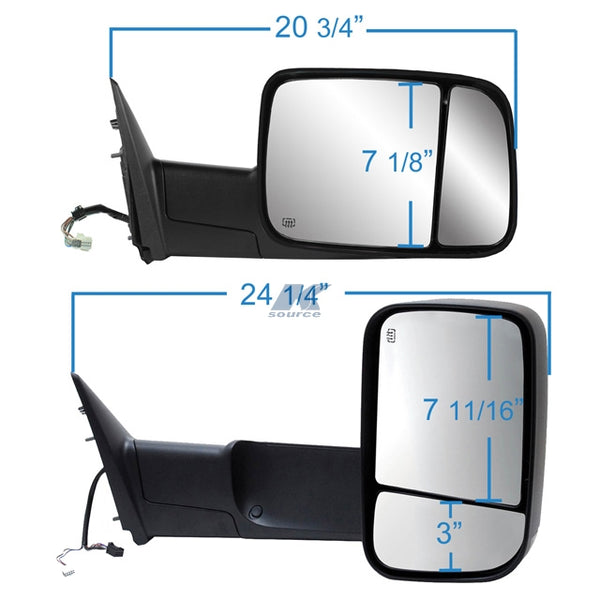 K Source Exterior Towing Mirror (MPN: 60183C)