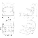 Taco Capri Deluxe Helm Seat (MPN: HA1-25WHA-7-0000-0-0)