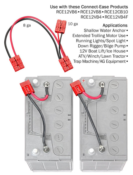 Connect-Ease Battery Connection Harness (MPN: RCE12VBPK)