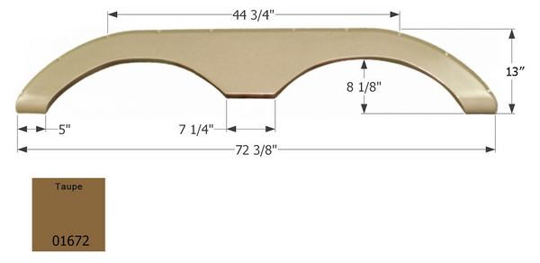 Icon Fender Skirt for Tandem Axle RVs (MPN: 01672)