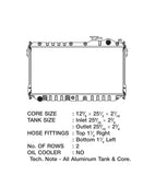 CSF Aluminum Radiator (MPN: 2862)