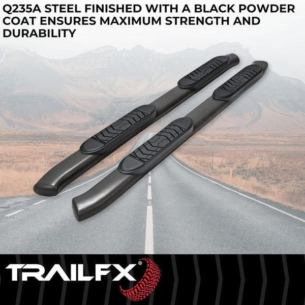 TrailFX 5 Inch Oval Bent Side Bars (MPN: A7103T)